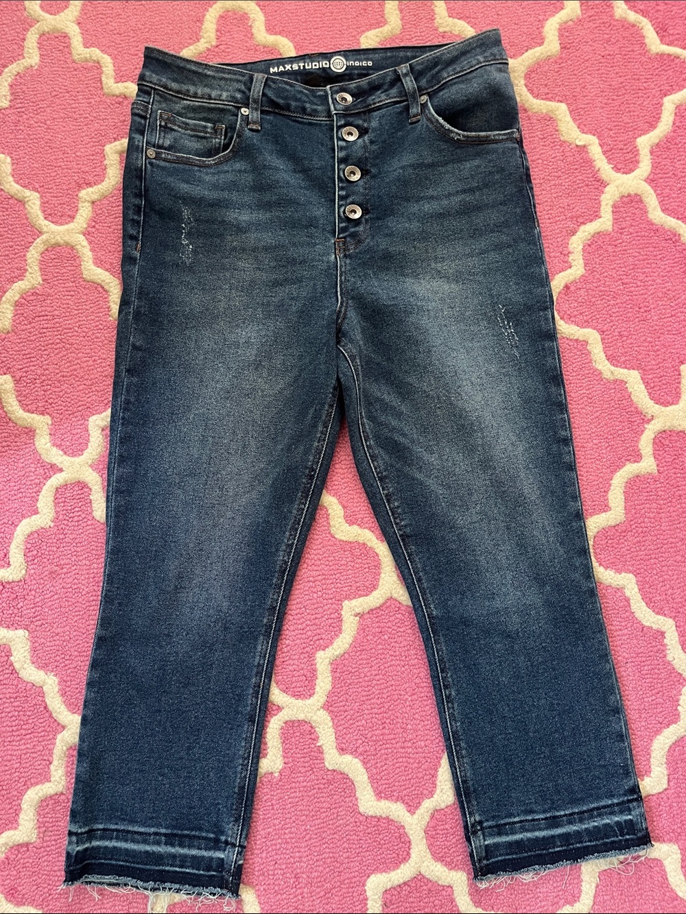 Max Studio high rise skinny crop